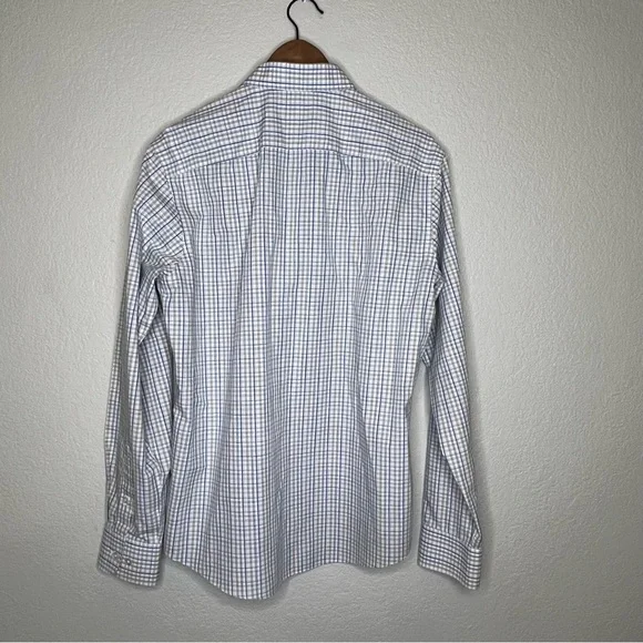 UNTUCKit Slim Fit Wrinkle Free Verdanel Checkered Button Down Shirt Men's Large - Picture 8 of 15
